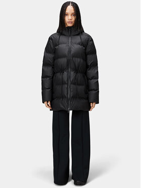 Rains Rains Geacă de iarnă 15160 Negru Relaxed Fit