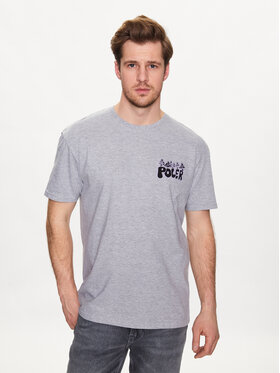 Poler Poler Tricou 231APM2006 Gri Regular Fit
