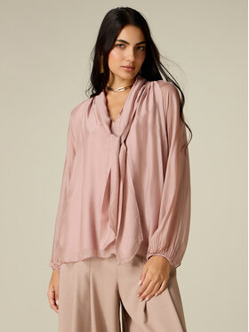 Oltre Oltre Bluzka 2060J100893N006 Różowy Regular Fit