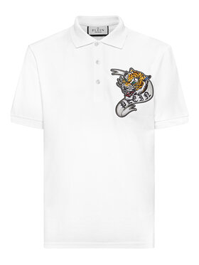 PHILIPP PLEIN PHILIPP PLEIN Polo 14653 Bianco Slim Fit