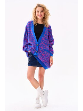 blue shadow blue shadow Kardigan Sokrates Kolorowy Regular Fit