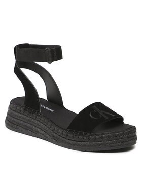 Calvin Klein Jeans Calvin Klein Jeans Espadrile Sporty Wedge Rope Su Con YW0YW00977 Negru