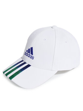 adidas adidas Czapka z daszkiem 3-Stripes Fading Baseball Cap HT2028 Biały