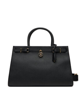 Tommy Hilfiger Tommy Hilfiger Torebka American Icon Tote Leather AW0AW17185 Czarny