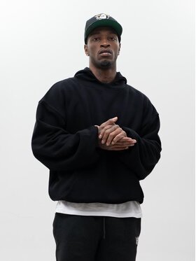 Jigga Wear Jigga Wear Bluza SZEROKA LUŹNA GRUBA PREMIUM BOXY 129048 Czarny Oversize