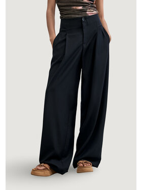 Desigual Desigual Chinosy PANT_LUCIA Czarny Casual Fit
