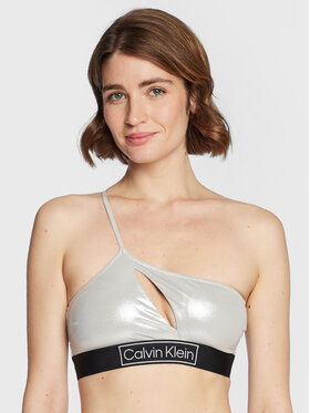 Calvin Klein Swimwear Calvin Klein Swimwear Bikinio viršus KW0KW01944 Sidabrinė