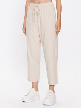 Noisy May Noisy May Текстилни панталони Anne 27025002 Бежов Slouchy Fit