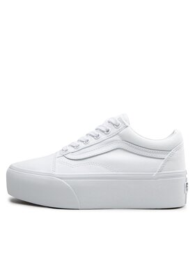 Vans Tenis Superge Old Skool Stacked VN0A7Q5MW001 Bela