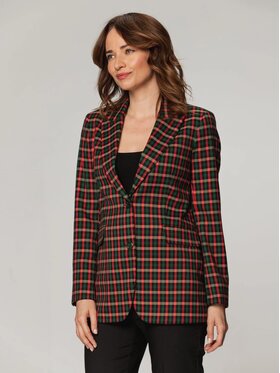 Willsoor Willsoor Marynarka 67410 Czerwony Regular Fit