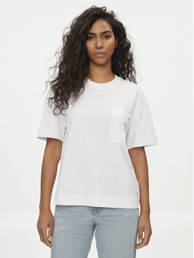 Lee Lee T-Shirt Pocket 112350173 Biały Regular Fit