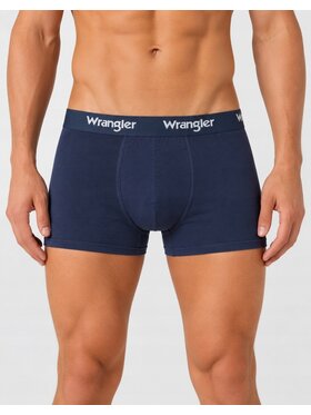 Wrangler Wrangler Bokserki Boone 3 Pack Cotton Elastane Trunks Niebieski