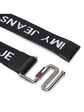 Tommy Jeans Ženski Remen Tjw Essential Webbing Belt AW0AW11650 Crna