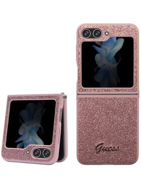 Guess Guess Etui na telefon FLIP 5 Różowe złocenie