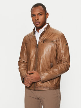 Milestone Milestone Lederjacke Marco 991063 20305 Braun Regular Fit