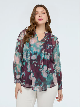 Fiorella Rubino Fiorella Rubino Bluzka 2062T002447N0Z6 Bordowy Regular Fit