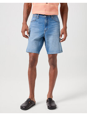 Wrangler Wrangler Szorty jeansowe FRONTIER SHORT Niebieski Regular Fit
