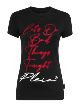 PHILIPP PLEIN PHILIPP PLEIN T-shirt 19383 Nero Skin Tight Fit