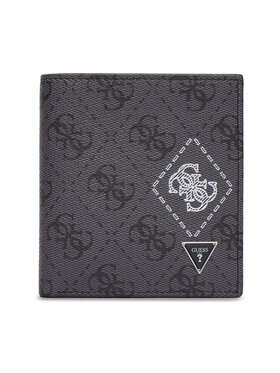 Guess Guess Малък мъжки портфейл SMMACT LEA22 Сив