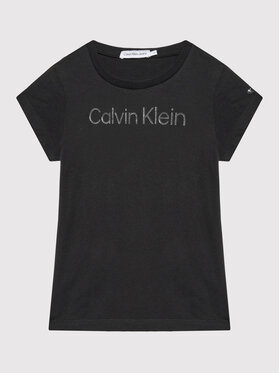 Calvin Klein Jeans Calvin Klein Jeans T-shirt Logo IG0IG01350 Crna Slim Fit