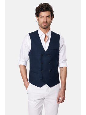 Lancerto Lancerto Kamizelka Eugene KA131124000002 Granatowy Slim Fit