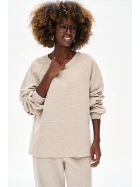 blue shadow blue shadow Bluza Alma Beżowy Regular Fit