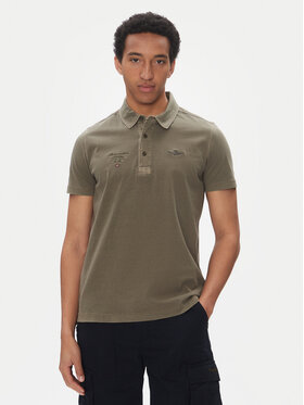 Aeronautica Militare Aeronautica Militare Polokošeľa 251PO1852J677 Kaki Regular Fit