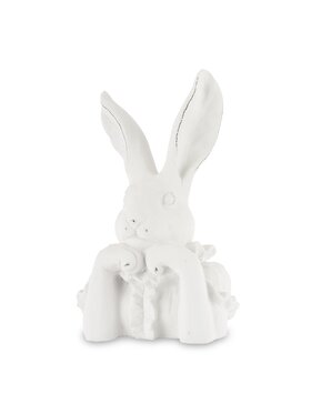 MIAhome MIAhome Figurka popiersie królika 29x17x13 cm TORACE biały Biały