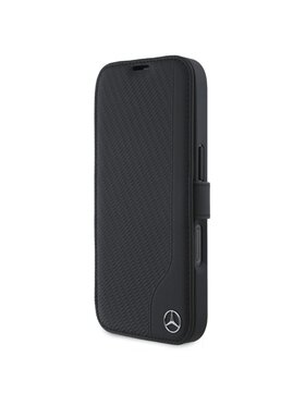 Mercedes-Benz Mercedes-Benz Etui na telefon Leather Wood Imitation Czarny