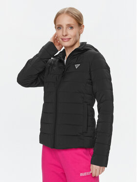 Guess Guess Vatovaná bunda Diann V4RL03 WF3X0 Černá Regular Fit