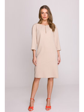 Stylove Stylove Sukienka wieczorowa S394 Beżowy Premium Fit