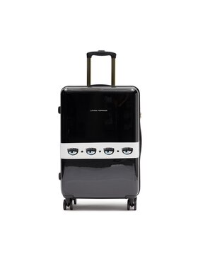 Chiara Ferragni Chiara Ferragni Valise rigide grande taille 75SB0LA2 Noir
