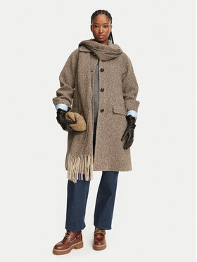 Weekend Max Mara Weekend Max Mara Wollmantel Latino 2625016032 Braun Regular Fit