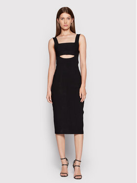 Victoria Victoria Beckham Victoria Victoria Beckham Rochie cocktail Cut Out 1222KDR003590A Negru Slim Fit