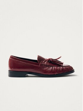 ALOHAS ALOHAS Loafersy Marietta Onix Burgundy Leather Loafers Bordowy