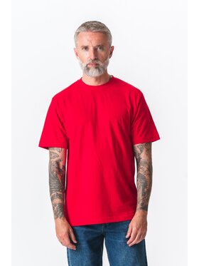 TeeShoppen TeeShoppen T-Shirt 'Oversized Collection' Czerwony Oversize