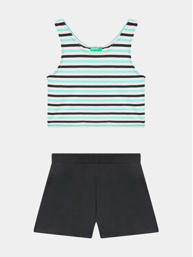 United Colors Of Benetton United Colors Of Benetton Set top i pantaloni scurti 3NVVCK008 Colorat Regular Fit