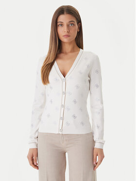 Guess Guess Kardigan W6GR18 Z0605 Bijela Regular Fit