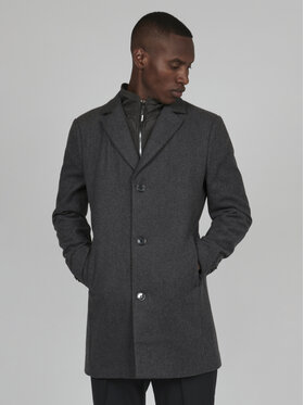 Matinique Matinique Vilnas mētelis 30206267 Pelēks Regular Fit