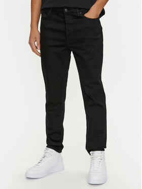 HUGO Hugo Jeansy 50517545 Czarny Tapered Fit