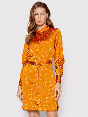Guess Guess Košeľové šaty Danielle W2YK30 WD8G2 Oranžová Regular Fit