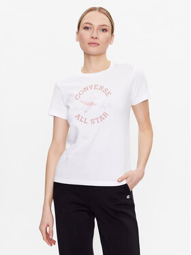 Converse Converse T-shirt Floral Chuck Taylor All Star 10025041-A02 Bianco Slim Fit