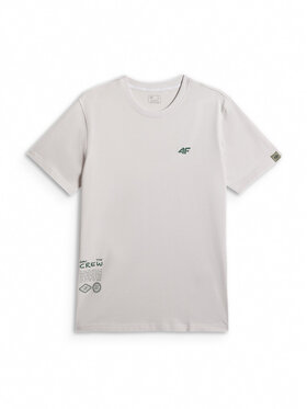 4F 4F Tričko NATURE’S TRAIL Biela Regular Fit