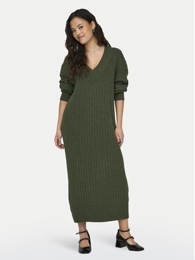 ONLY ONLY Džemper haljina New Tessa 15236372 Zelena Relaxed Fit