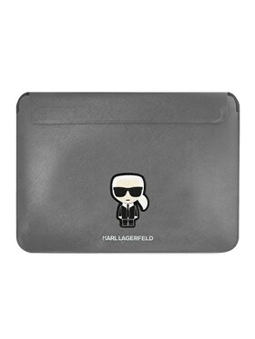 KARL LAGERFELD KARL LAGERFELD Etui na laptopa do 16 cal Srebrny