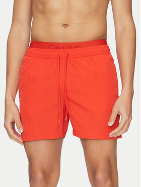 Calvin Klein Swimwear Calvin Klein Swimwear Szorty kąpielowe KM0KM01104 Czerwony Regular Fit