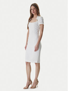 Marciano Guess Marciano Guess Cocktail obleka 6RGK12 7357A Bela Regular Fit
