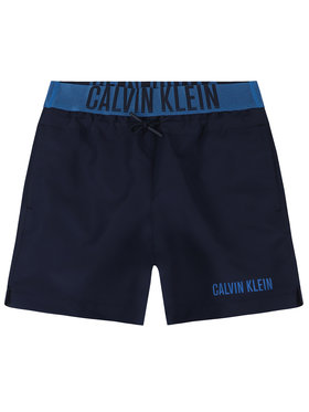 Calvin Klein Swimwear Calvin Klein Swimwear Kupaće gaće i hlače Medium Waistband Drawstring B70B700226 Tamnoplava Regular Fit