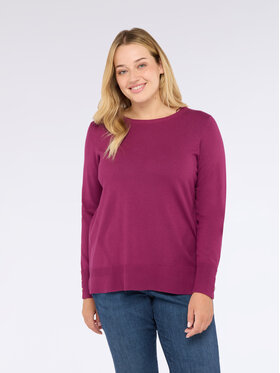 Fiorella Rubino Fiorella Rubino Sweter M632L008006N036 Bordowy Regular Fit