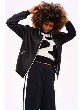 blue shadow blue shadow Kurtka bomber Mambo Czarny Regular Fit